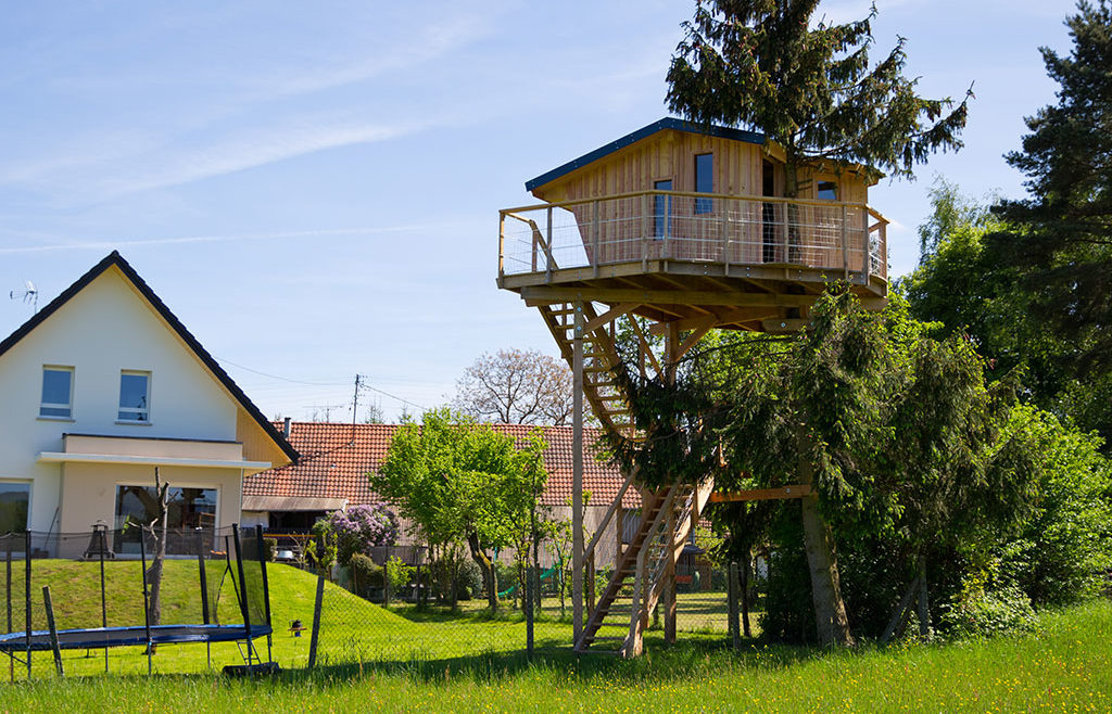 Cabane dans les arbres à plus de 6 mètres (Chêne, Douglas et Sapin)